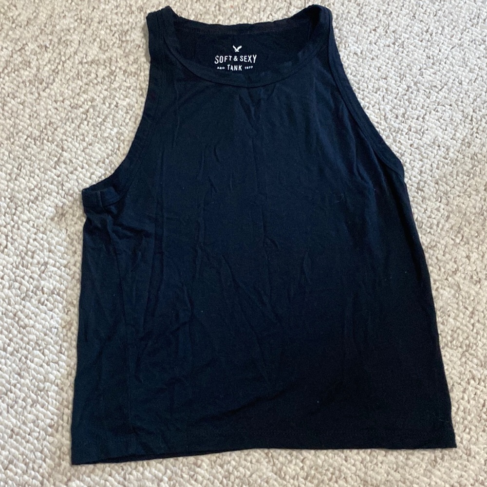 American Eagle soft and sexy tank top black size small